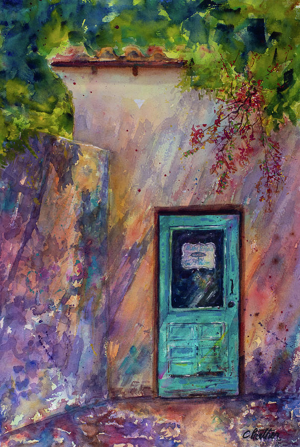 The Turquoise Door Painting by Cheryl Prather