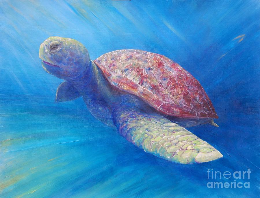 The Turtle's Journey Painting by Kerri Kinnear - Fine Art America