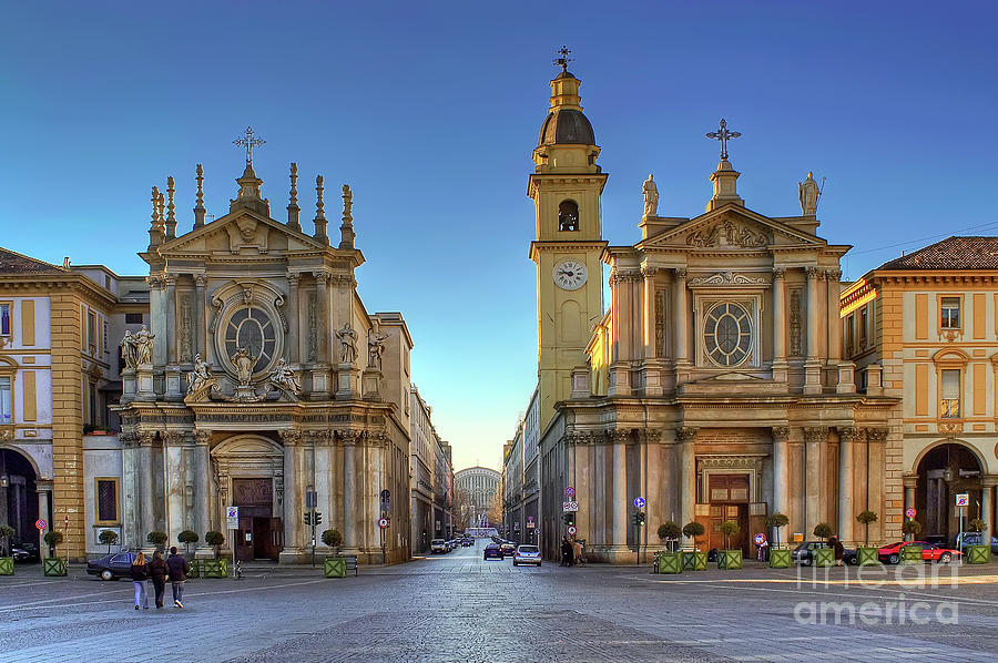 The Twin Churches - Torino - Italy Photograph by Paolo Signorini