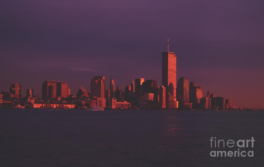 The Twin Towers At Dusk Being Shaped By The Last Rays Of The Sunset.  Photograph by Tom Wurl