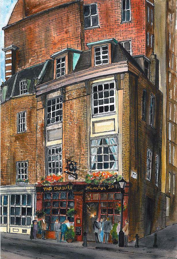 The two Chairmen  London  Dartmouth St UK Painting by Francisco Gutierrez
