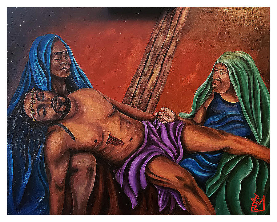 The Two Marys Painting by Rodney D Butler