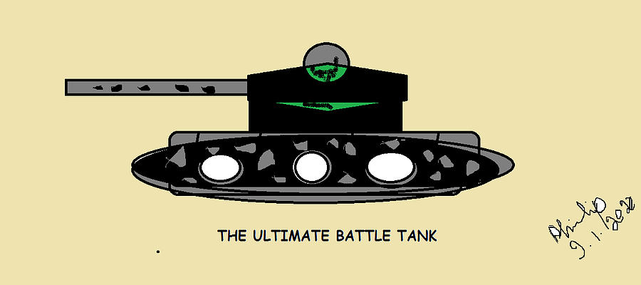 Tank Digital Art - The Ultimate Battle Tank by Philip Kavan Sarkar