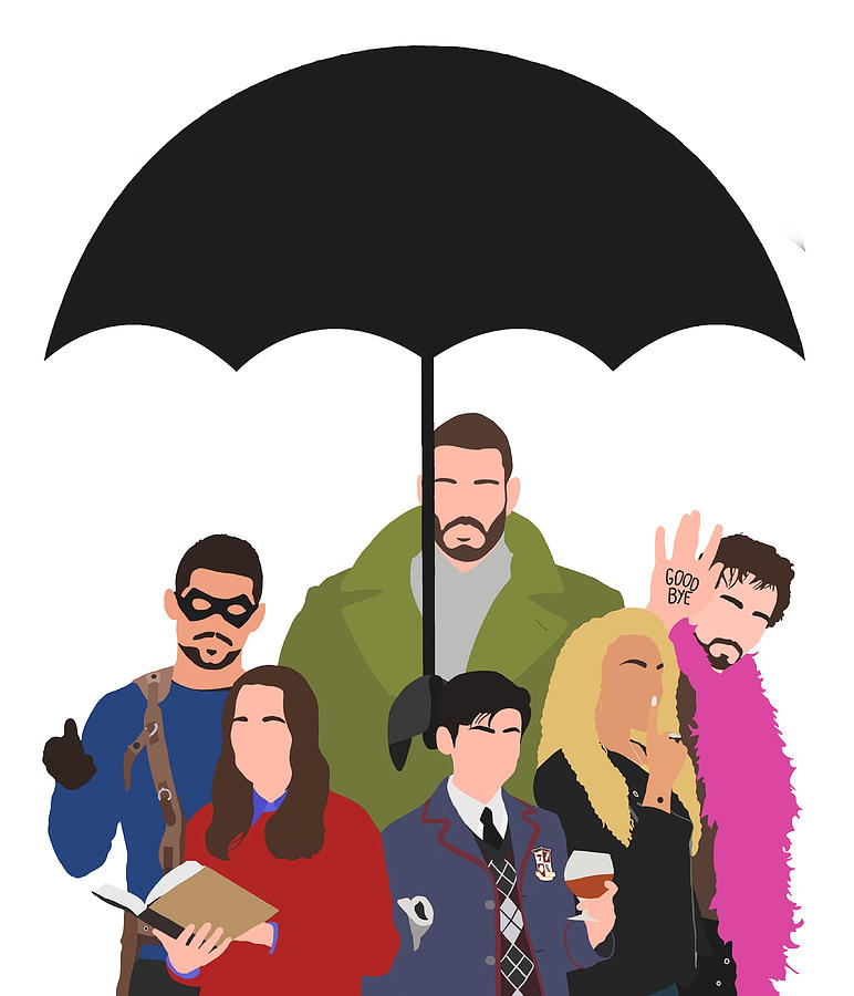 The Umbrella Academy Poster tumblr Painting by Ava Yvonne | Pixels