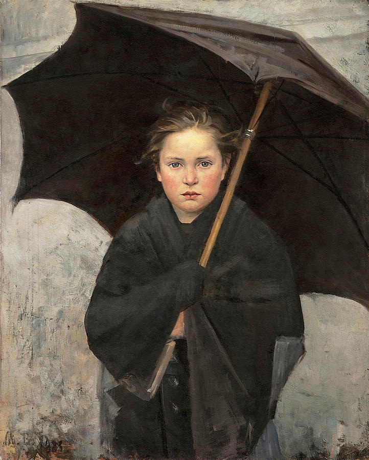 The Umbrella Painting by Marie Bashkirtseff