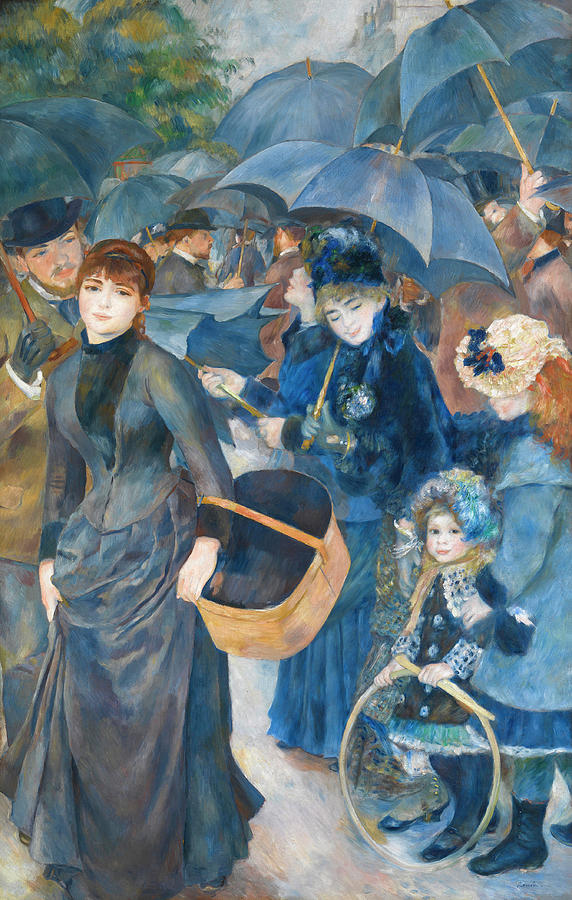 The Umbrellas by Pierre Auguste Renoir 1881 Painting by Pierre auguste Renoir