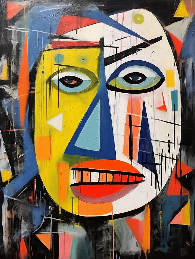 The Unconventional Duo- Basquiat and Picasso's Abstract Faces in AI ...