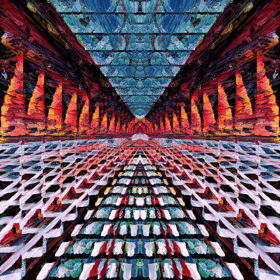 The Underground City Digital Art by Steve Solomon The Underground City Digital Art by Steve Solomon