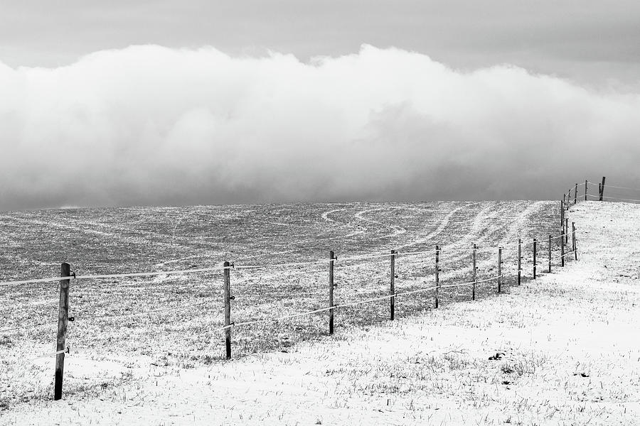 The Undulating Pasture Fence Photograph by Martin Vorel Minimalist Photography