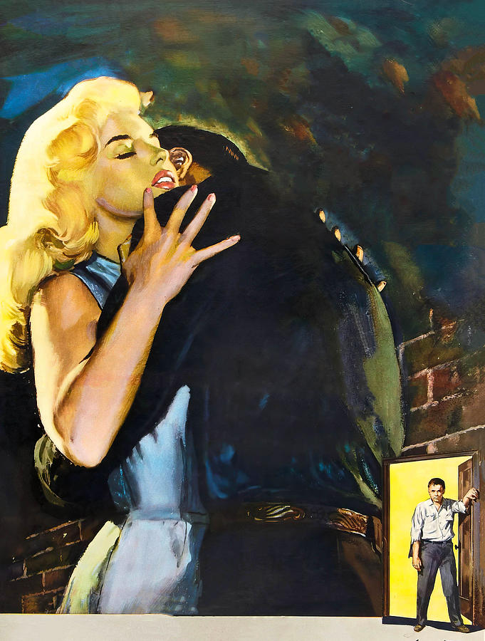 Rod Steiger Painting - The Unholy Wife, 1957, movie poster painting by Movie World Posters