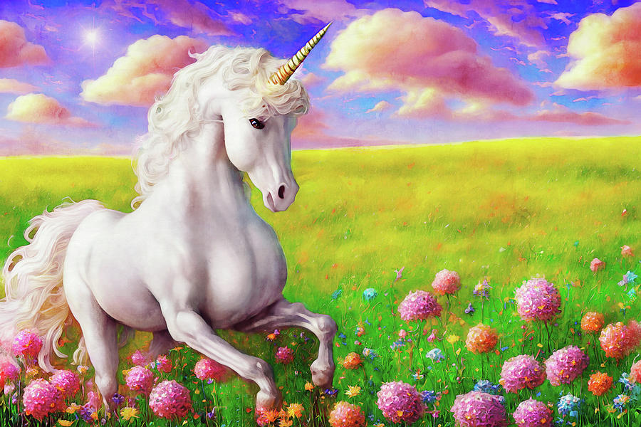 The Unicorn Digital Art by Peggy Collins