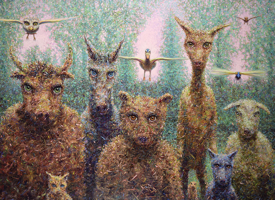 Animals Painting - The Untamed by James W Johnson