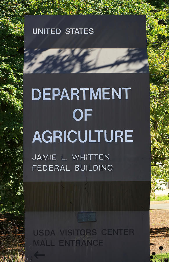 The US Department of Agriculture building Sign - Washington DC, USA. Photograph by Hisham Ibrahim