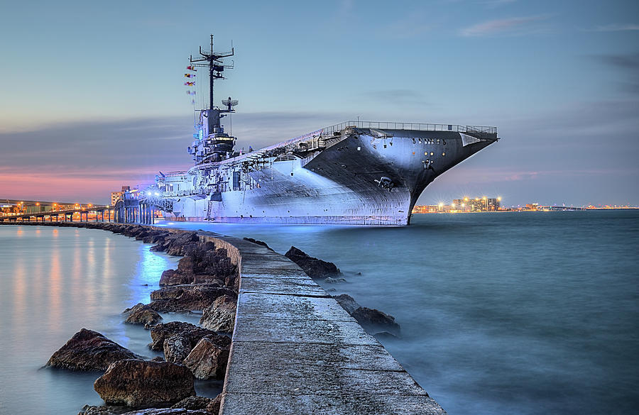 The USS Lexinton the Blue Ghost Photograph by JC Findley