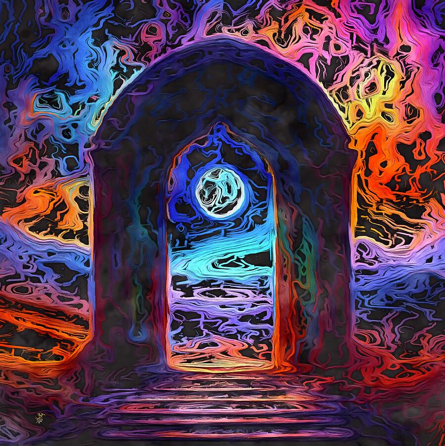 The Valhalla Door Painting by Anas Afash