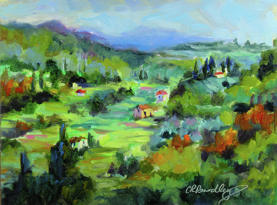 The Valley Below Painting by Chris Brandley