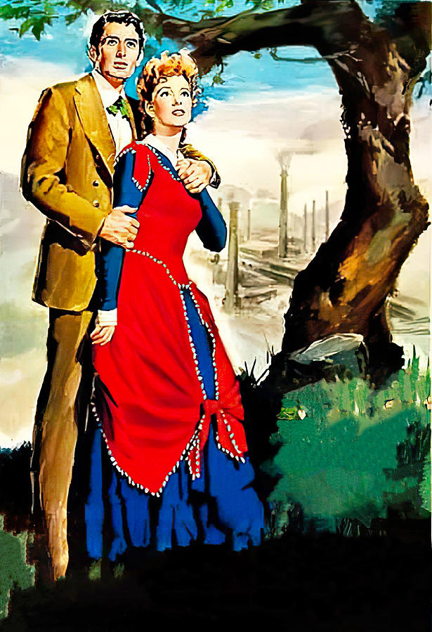 Vintage Painting - The Valley of Decision, 1945, movie poster painting by Boris Grinsson by Movie World Posters