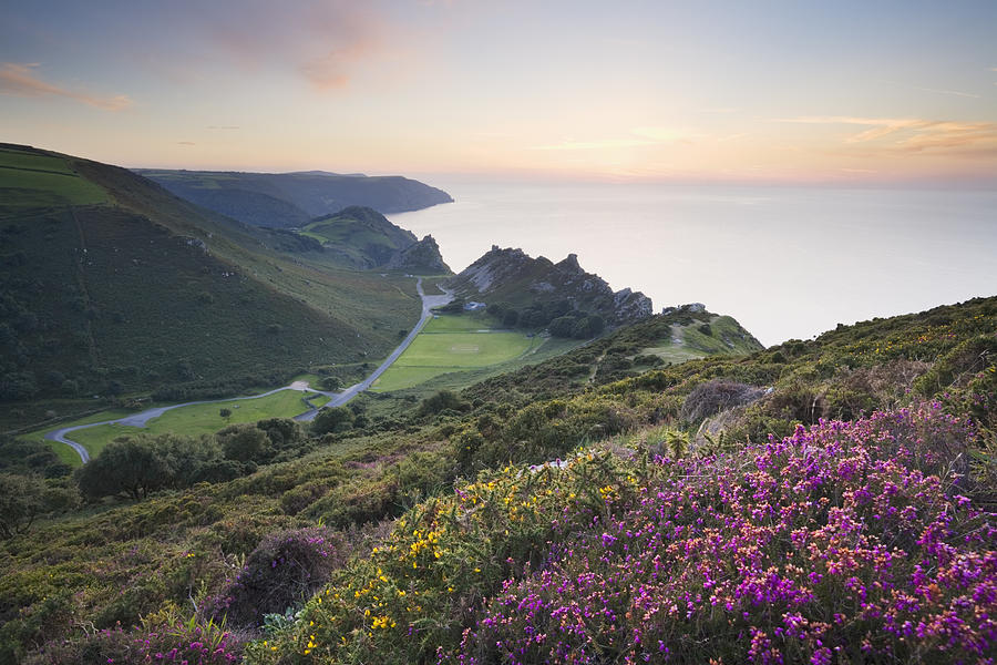 The Valley of Rocks from Hollerday Hill, Lynton. Exmoor National Park. Devon. England. UK. Photograph by James Osmond