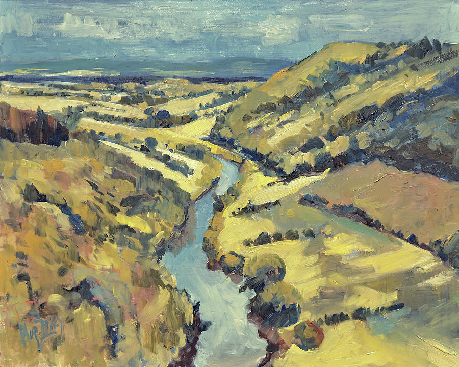 The Valley of the Wye River Painting by Nop Briex