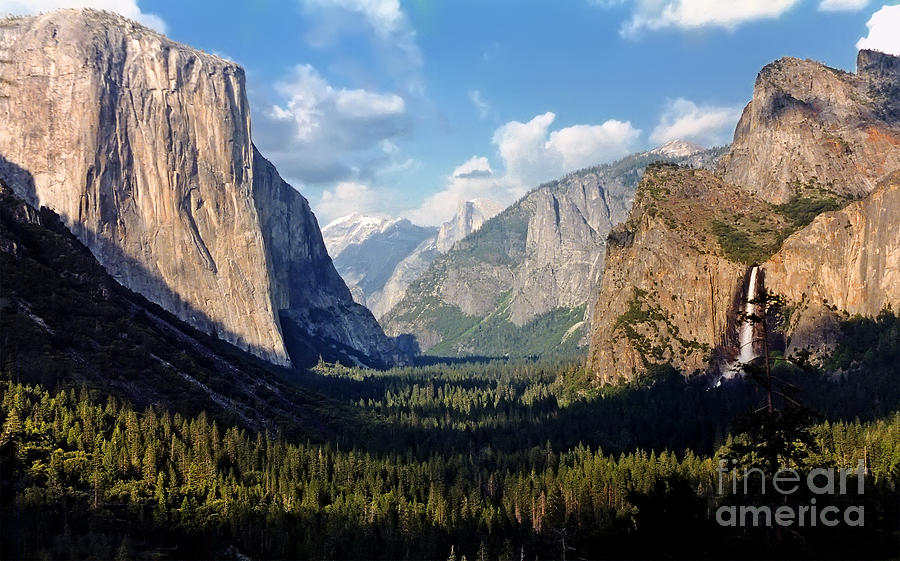 The Valley Sight by the Tunnel View Overlook - Yosemite National Park - California - U.S.A  Photograph by Paolo Signorini