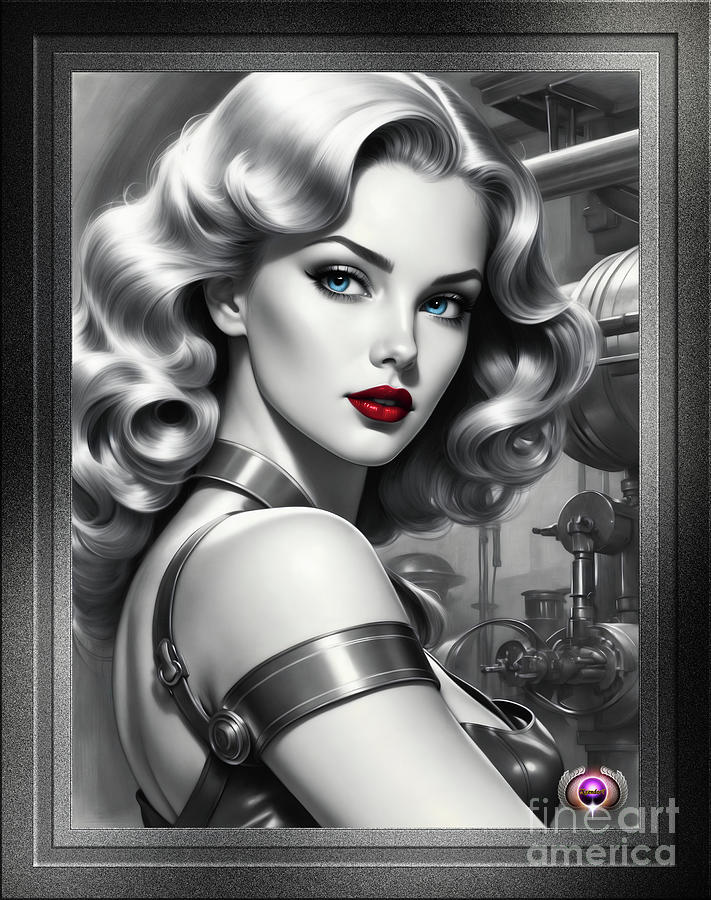 The Valves Need Adjusting Film Noir Beautiful Portrait Illustration AI ...