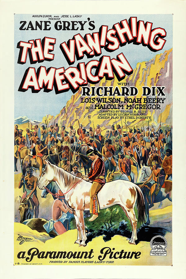 Vintage Mixed Media - The Vanishing American, 1925 by Movie World Posters