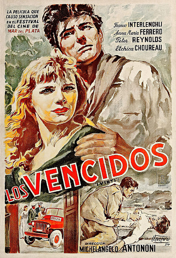 The Vanquished, 1953 - art by Osvaldo Venturi Mixed Media by Movie World Posters