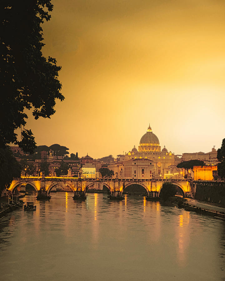 The Vatican at Sunset Photograph by Robert Bellomy