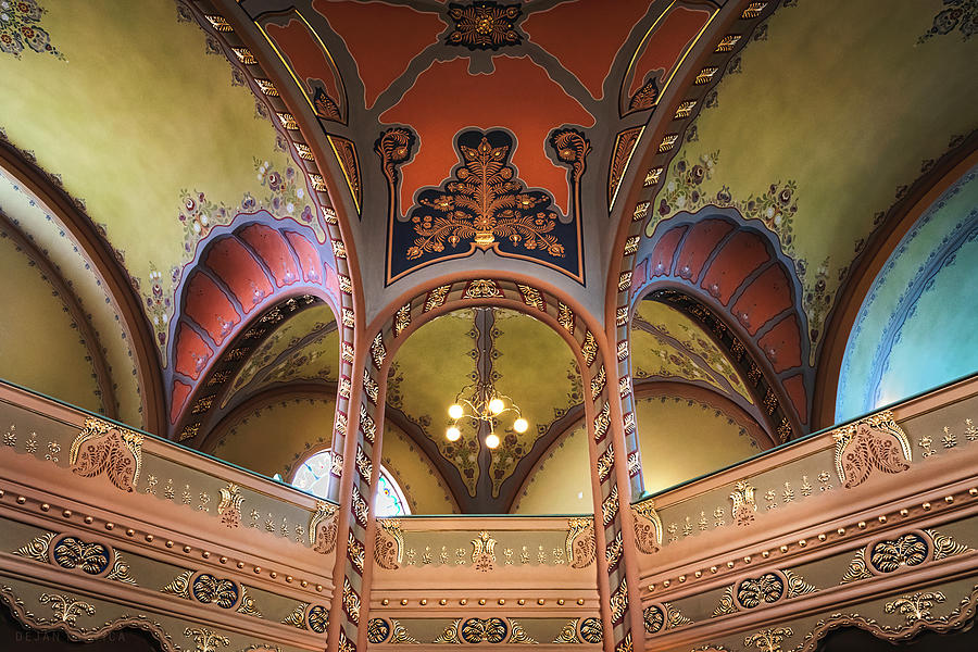 The vaults of the Subotica synagogue Photograph by Dejan Travica The vaults of the Subotica synagogue Photograph by Dejan Travica