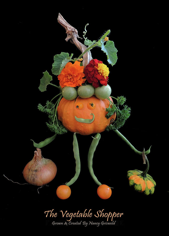 The Vegetable Shopper Vegetable Art Photograph by Nancy Griswold
