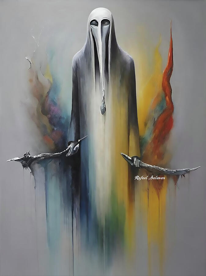 The Veil Between Worlds Ai Art by Rafael Salazar The Veil Between Worlds Ai Art by Rafael Salazar