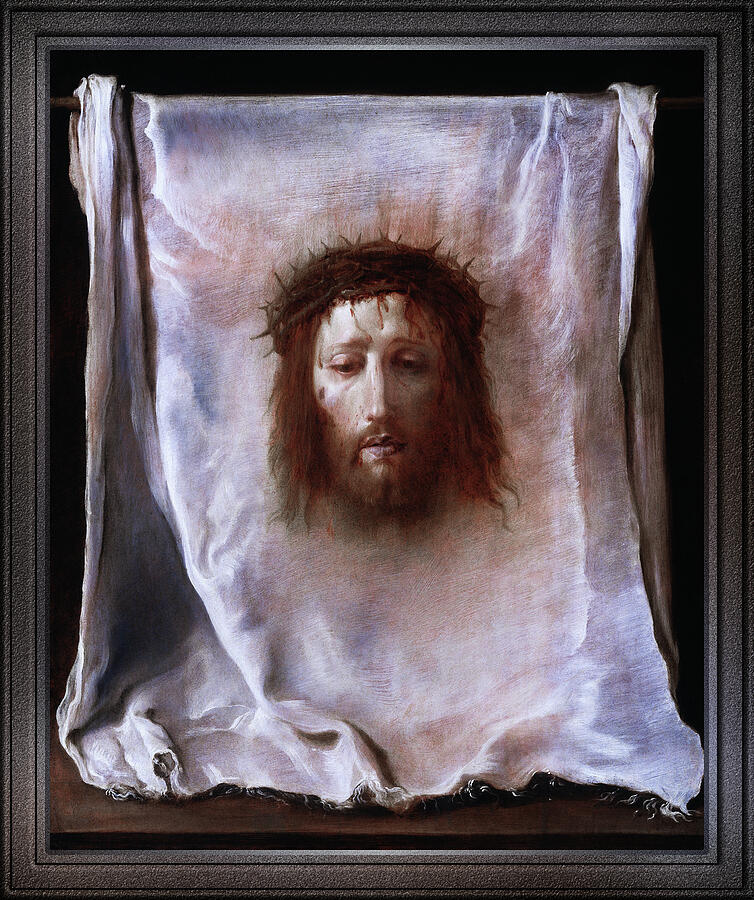 The Veil of Veronica by Domenico Fetti Painting by Rolando Burbon