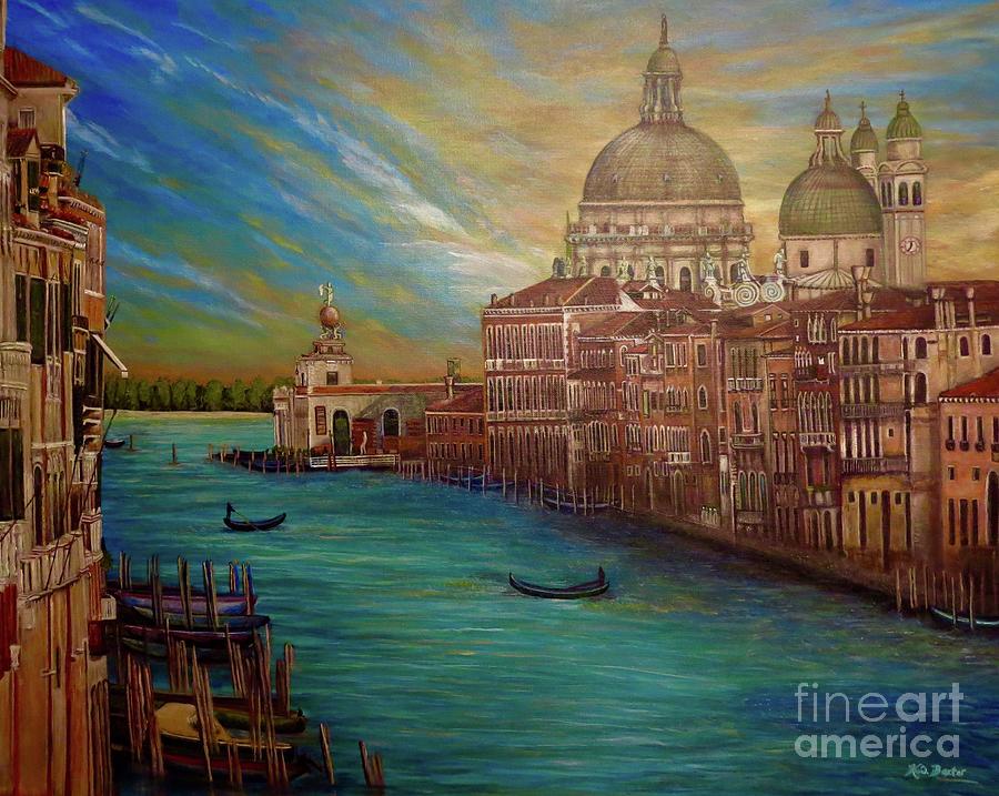 The Venice of My Recollection with Digital Enhancement Painting by Kimberlee Baxter