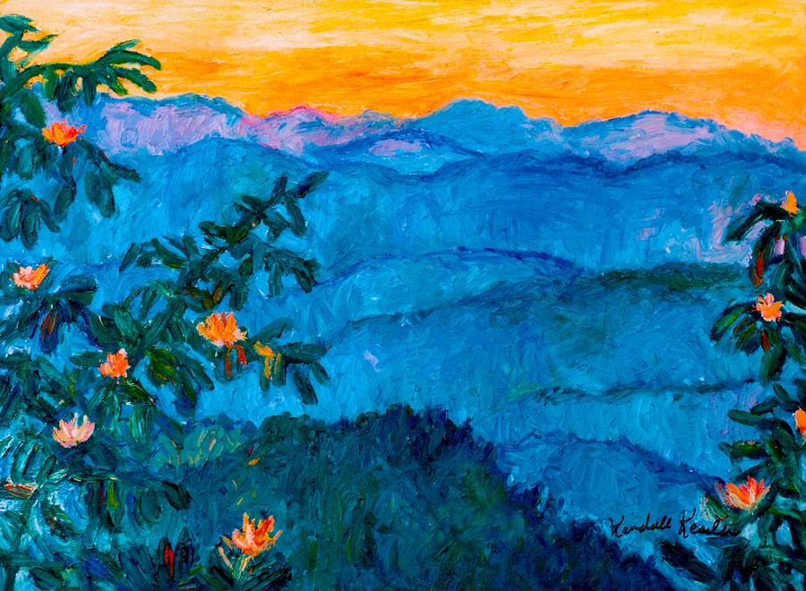 The Very Blue Ridge Painting by Kendall Kessler