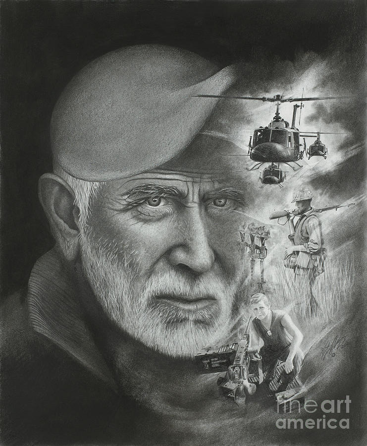 The Veteran Drawing by Stephen McCall