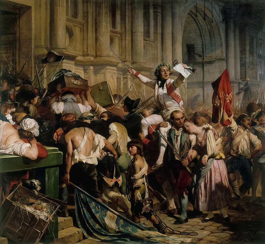 University Painting - The Victors of the Bastille by Paul Delaroche by Mango Art