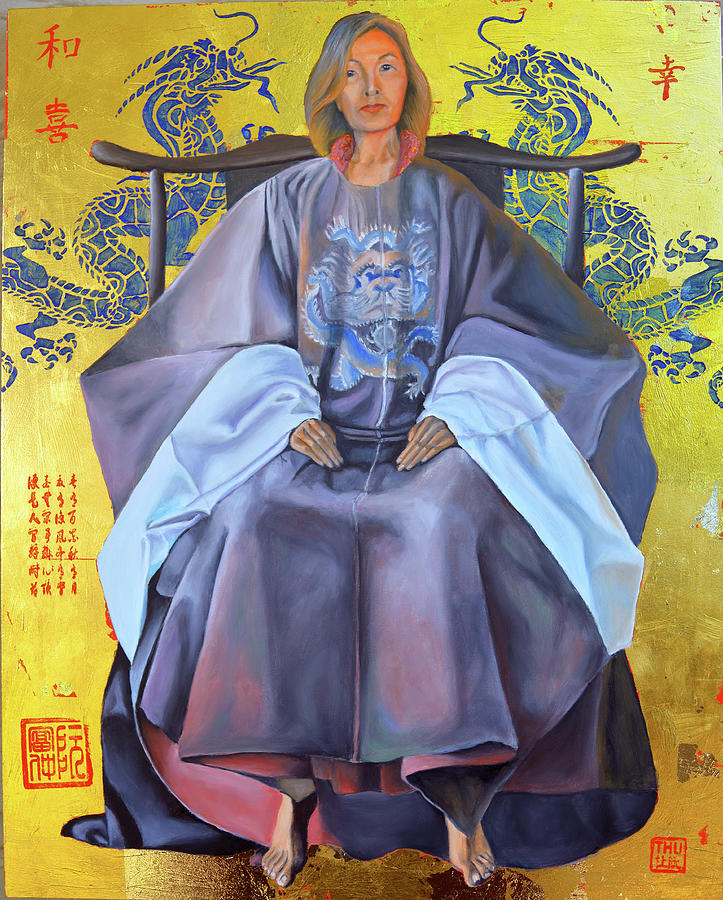 The Vietnamese Empress Painting by Thu Nguyen