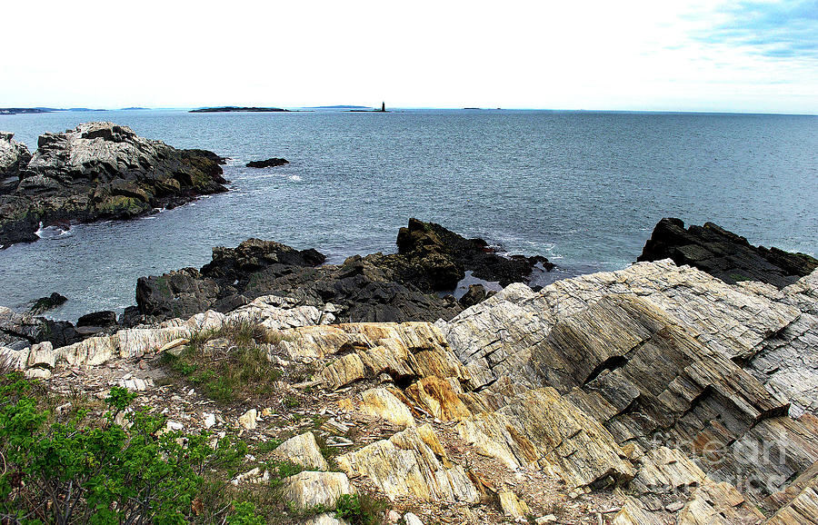 Lighthouse Photograph - The View From Portland Head by Skip Willits