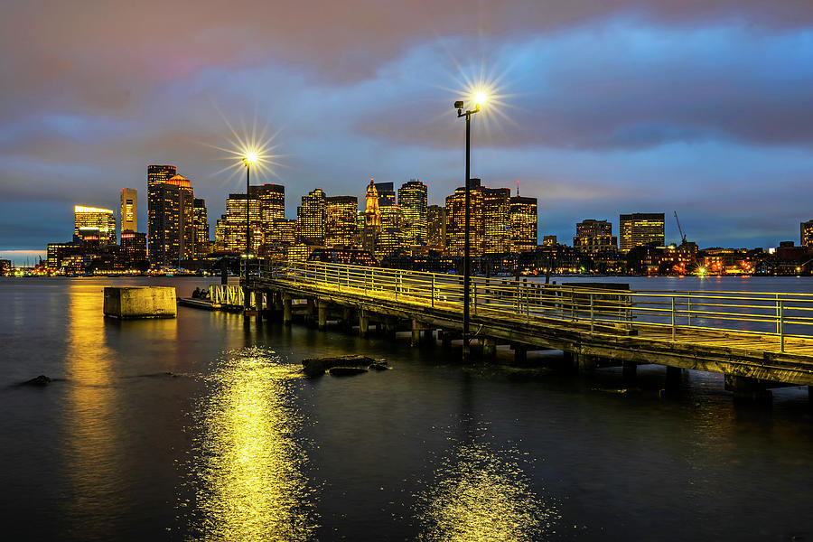The view from the East Boston Waterfront Boston MA Skyline Pier Photograph by Toby McGuire
