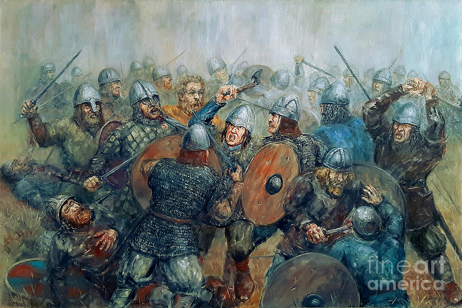 Viking Battle Painting
