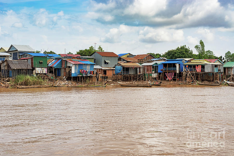 The Village At The Mekong River Called Akreiy Ksatr Just On Anot 