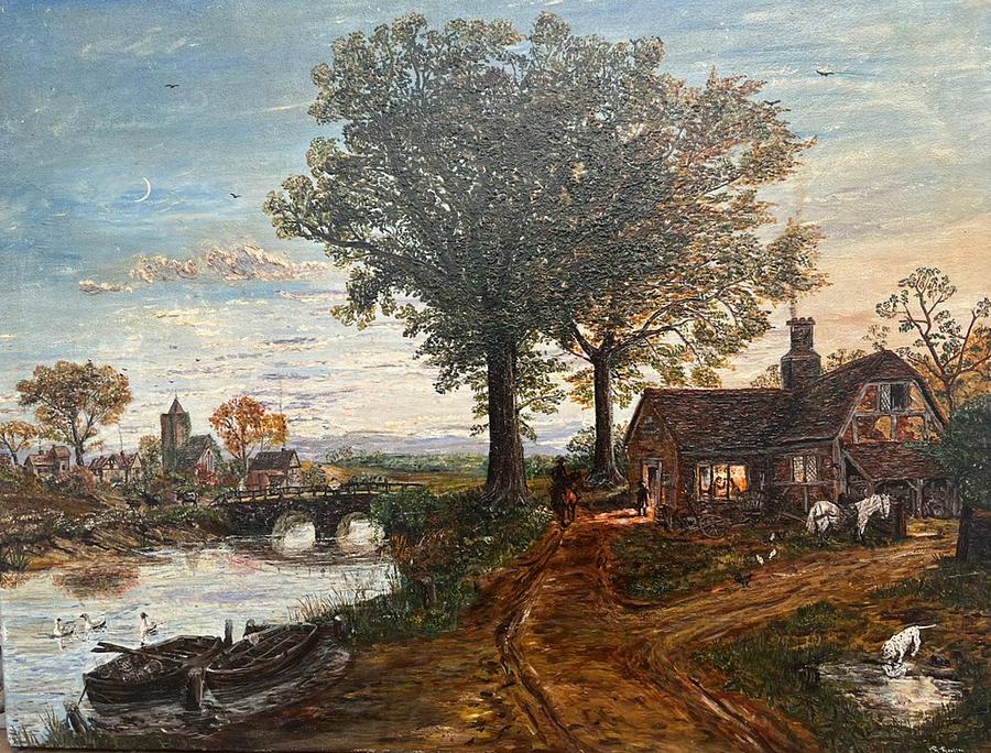 The Village Blacksmith Painting by Mackenzie Moulton