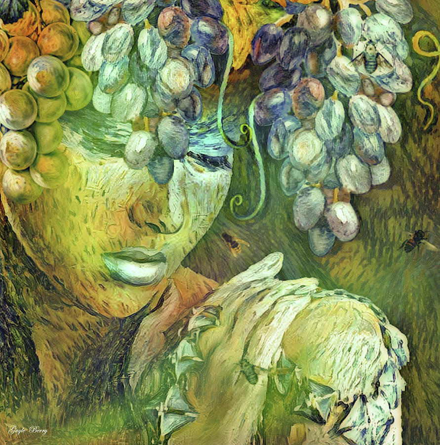 Grape Mixed Media - The Vineyard 778 by Gayle Berry
