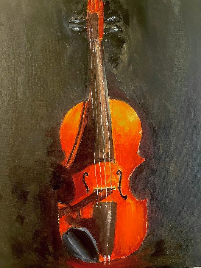 The violin Painting by Alexandra Rivera - Fine Art America