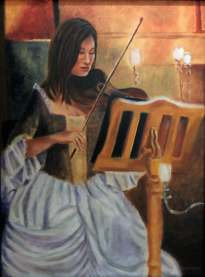 The Violinist Painting by Jill Ciccone Pike