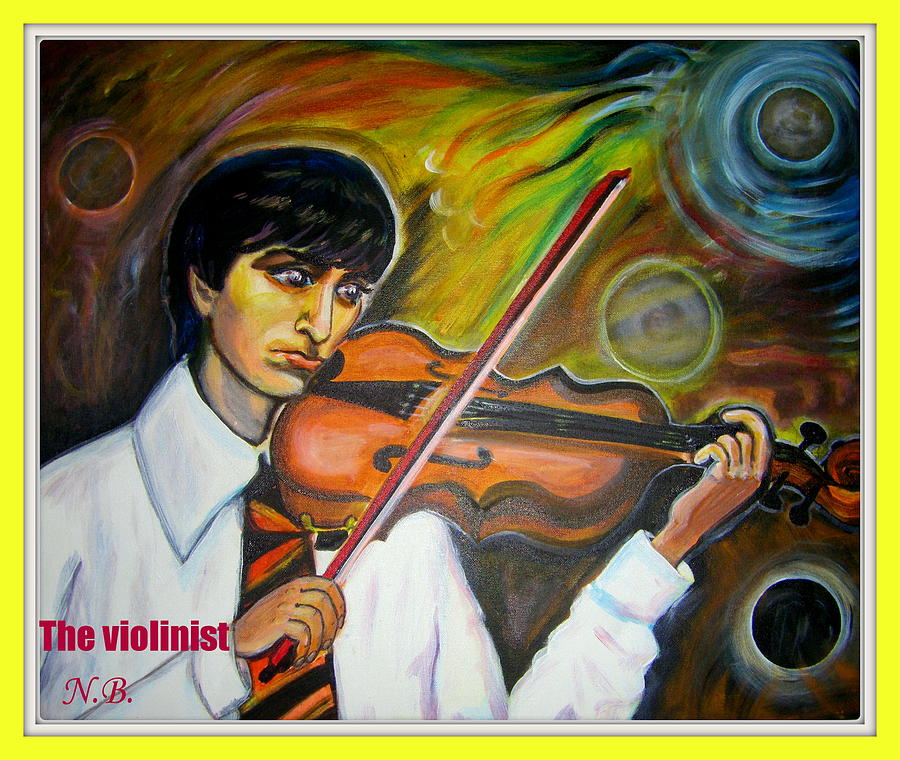 The Violinist Painting by Nadia Birru