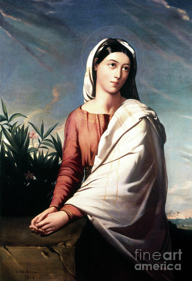 The Virgin, 1839 Painting by Theodore Chasseriau