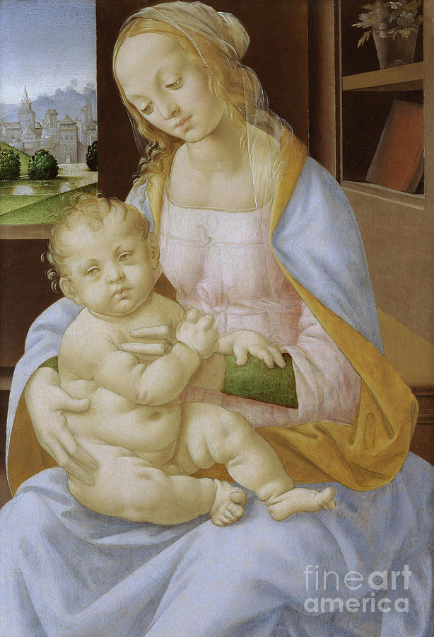 The Virgin and Child by Lorenzo di Credi Painting by Lorenzo di Credi