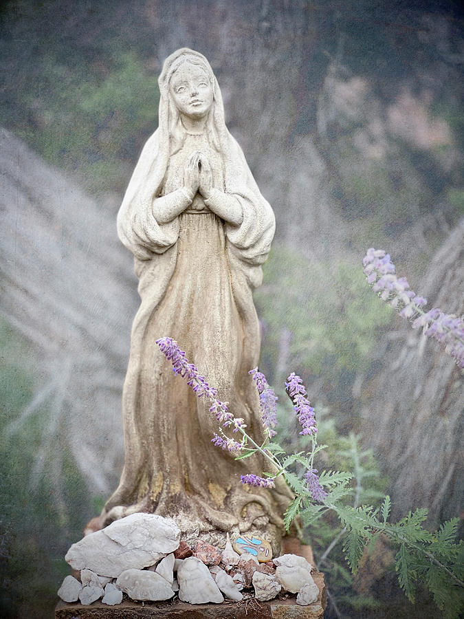 The Virgin Mary in the Garden of the Monastery Photograph by Mary Lee  Dereske - Fine Art America
