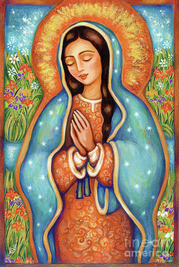 The Virgin of Guadalupe Painting by Eva Campbell